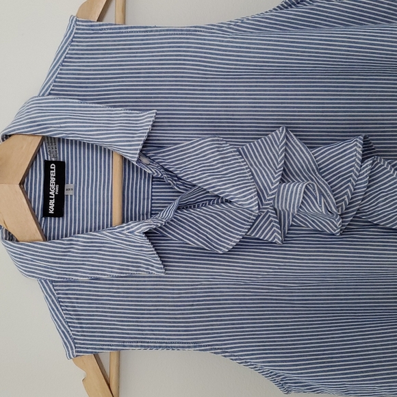 KARL LAGERFELD Ruffle Blouse - Picture 2 of 5